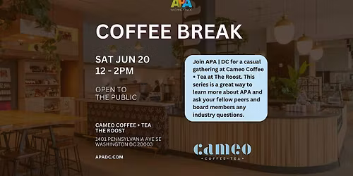 APA | DC: June Coffee Break