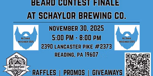 Beard Contest Finale at Schaylor Brewing Co.