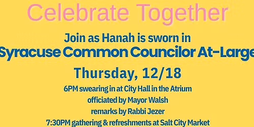 Swearing In as Common Councilor At-Large