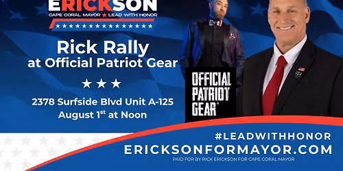 Rick Rally at Official Patriot Gear