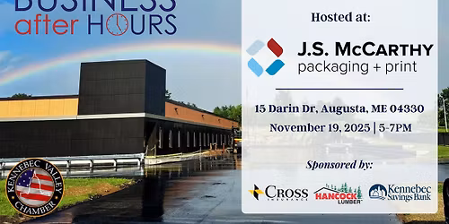 November Business After Hours: J.S McCarthy Packaging & Print