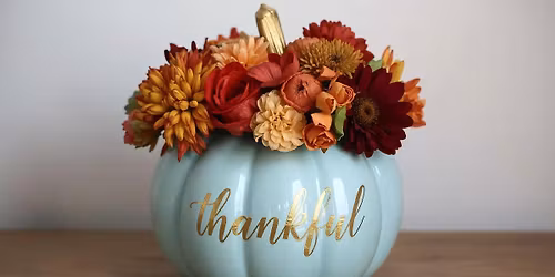 Pumpkin Perfect: Fall Floral Centerpiece