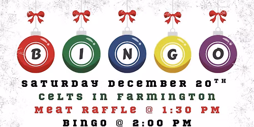 BINGO @ Celts!