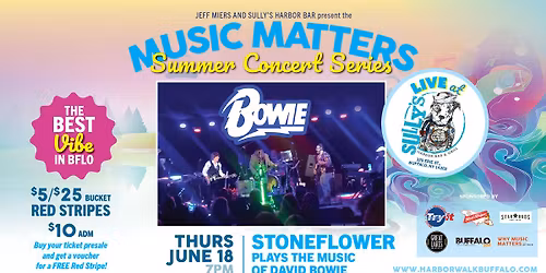 STONEFLOWER plays the music of David Bowie! | Music Matters Summer Concert Series