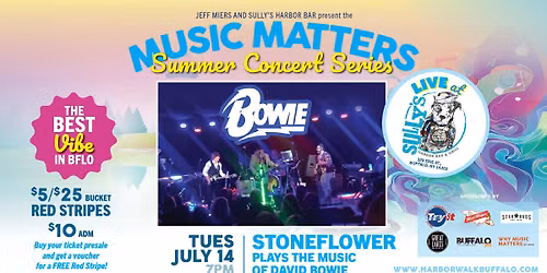 STONEFLOWER plays the music of David Bowie! | Music Matters Summer Concert Series