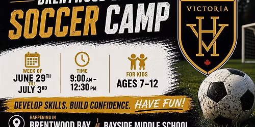 Brentwood Bay Soccer  Camp for Kids