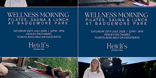 Wellness Morning at Badgemore Park