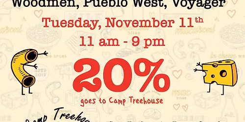 FUNDRAISER - all 3 locations - Camp Treehouse