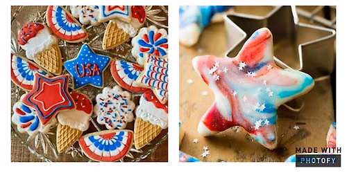 Patriotic Cookies Sip, Bake, & Decorate