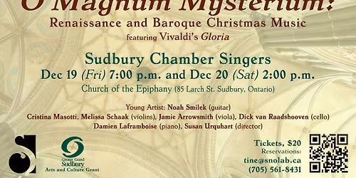 \u201cO Magnum Mysterium\u201d Christmas Concert