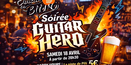 Soir\u00e9e jeu guitar h\u00e9ros