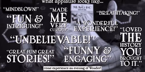 Mind, Myth & Magic-An Evening Of Wonder with Scott Humston