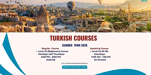 Turkish Courses - Summer  2026