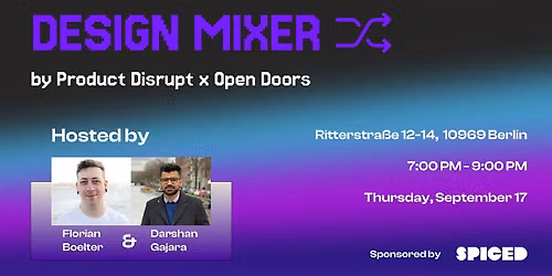 Design Mixer by Product Disrupt x Open Doors
