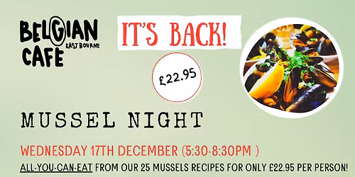 Mussel Night @ The Belgian Caf\u00e9