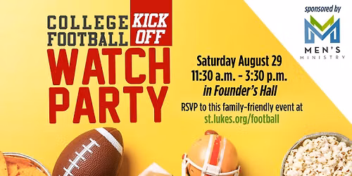 College Football Watch Party at St. Luke's UMC