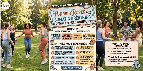 Jump Rope, Bubbles and Somatic Breathing For Growth Minded Women, Seattle