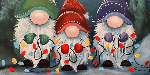 \ud83c\udfa8 Join Brush Party with Samantha to paint We Three Gonks in Amesbury\ud83e\udd42