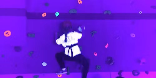 Therapeutic Recreation Indoor Glow Rock Climbing