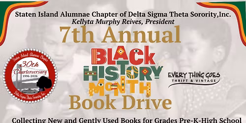 7th Annual Black History Month Book Drive