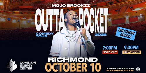 Mojo Brookzz Outta Pocket Comedy Tour 2026