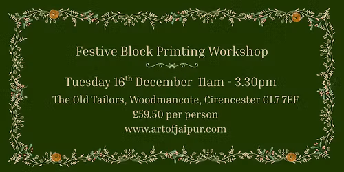 Festive Block Printing Workshop