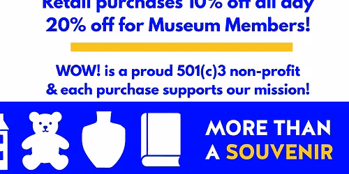 Museum Store Sunday - Museum OPEN!