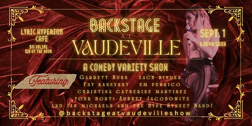 Backstage at Vaudeville