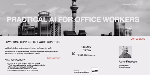 Practical AI for Office Workers. Save Time. Think Better. Work Smarter.