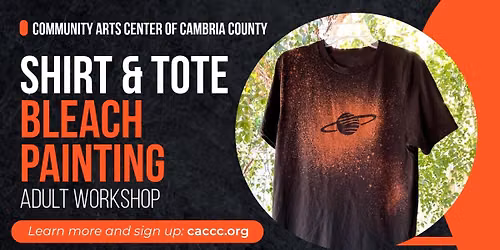 Shirt & Tote Bag Bleach Painting (Adult Art Workshop)