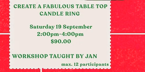 Create a Table Centre Piece - A Candle Ring.