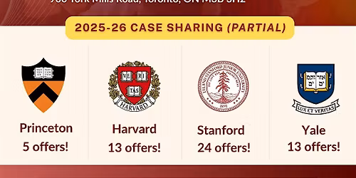 2026 Top U.S. College Admissions Results & Strategy Seminar In Toronto