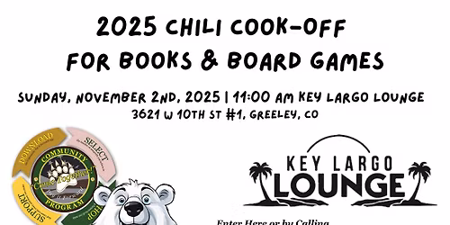 2025 Chili Cook-Off  for Books & Board Games