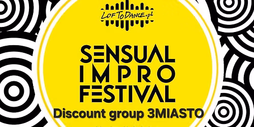 Discount group 3MIASTO for SENSUAL IMPRO FESTIVAL 2026