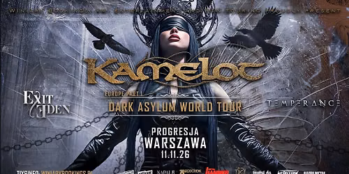 KAMELOT + Exit Eden, Temperance \/ 11.11.2026 \/ Progresja, Warszawa