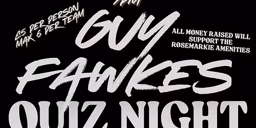 Plough Inn Guy Fawkes Quiz Night 