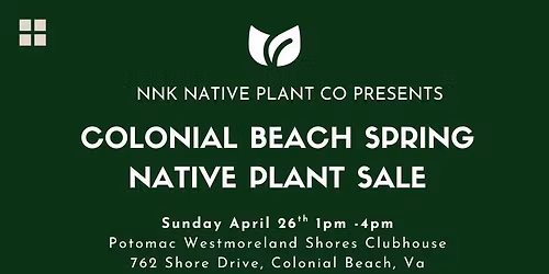 Colonial Beach Spring Native Plant Sale