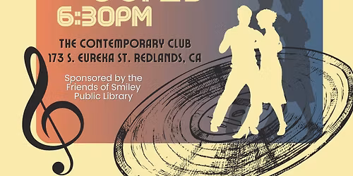 Smiley Live! free concert, with Bobby Dietsch--sponsored by the Friends!