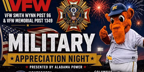 \ud83c\uddfa\ud83c\uddf8 VFW Military Appreciation Night \u2013 Montgomery Biscuits