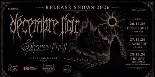 Decembre Noir & Shores of Null | Elfer Club Frankfurt