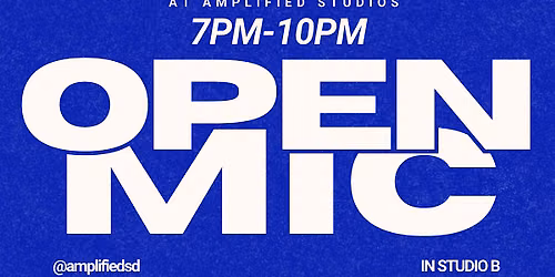 06\/10 Amplified Studios Open Mic (June 2026)