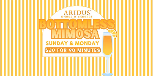 Bottomless Mimosas at Aridus Wine Co.