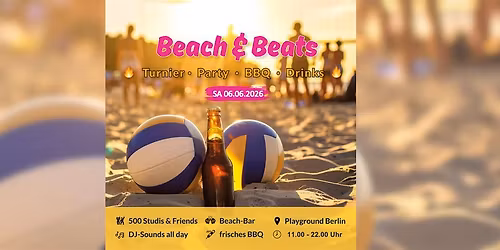 Kopie von BEACH & BEATS \u2013 Das Volleyballturnier des Sommers!
