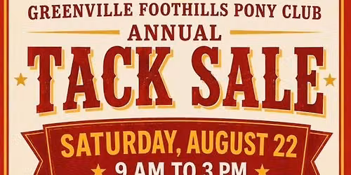 GFPC Tack Sale