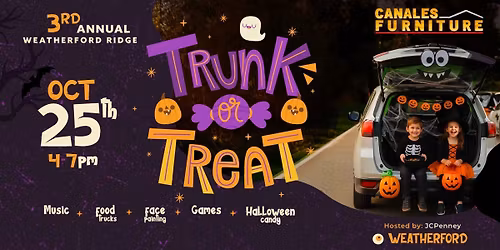\ud83c\udf83  Trunk or Treat celebration at Weatherford Ridge \ud83c\udf83