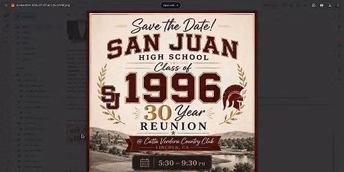 San Juan High School Class of 1996 - 30-Year Reunion