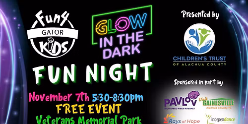 Fun 4 Gator Kids Glow in the Dark Fun Night