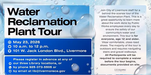 Register for Water Reclamation Plant Tour