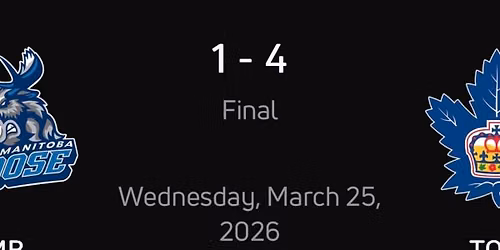 Manitoba Moose vs. Toronto Marlies