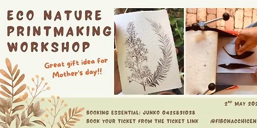 Eco natuer printmaking workshop 